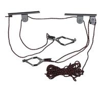 OKUMEYR Support de Vélo Robuste, Support de Rangement pour Vélos, Noir, Acier Abs PP, Léger et Stable, à Suspendre au Plafond Mur, pour Cyclistes, Rangement Intérieur Couleur Aléatoire