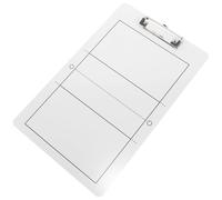 OKUMEYR Tableau de Volley-Ball en PVC Blanc, Léger et Pratique | Planche D’entraîneur Effaçable, Usage Entraînement et Match, Format Portable pour Équipe
