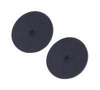 OKUMEYR Tapis de Rétrolavage en Caoutchouc Noir 2Pcs pour Groupe de Distribution d'Espresso Machine, Découpe de Précision, Nettoyage Facile pour Machine à Café