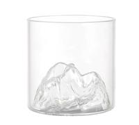 OKUMEYR Tasses à Whisky Japonaises Peu Profondes Lot de 2 pour Bureau et Bar, Verre Guanshan 180 Ml pour Thé et Vin