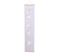 OKUMEYR Toise Murale de Croissance et Finition Soignée en Bois et Toile Lavande, Impression Claire Décoration Murale pour Chambre D'garçon et Filles pour Garçon et Filles et Maternelles