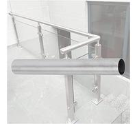 OKUOKA Balcon Escalier Parapet Système de Garde - Corps en Verre Jardin Terrasse Terrasse Balcon Piscine, Colonnes accoudoirs Panneau Verre, Piliers Rampe d'escalier, 130cm - 80cm Hauteur (Color : Ro
