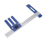 Okuyonic Guide de Coupe Scie Circulaire, Rail de Scie Circulaire en Plastique D'Ingénierie Réglable, Alliage D'Aluminium pour Panneaux de Particules