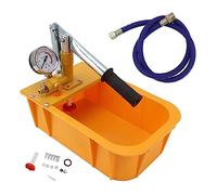 Okuyonic Pompe d'Essai de Pression de Pipeline, Pompe de Test de Pression d'eau Manuelle 2 Modes de Verrouillage de Pression avec Manomètre pour Réparation de Plomberie