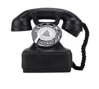 Okuyonic Vieux téléphone, de Charme de téléphone Téléphones Lisses Téléphone Fixe Bon marché avec répondeur Rotatif de Style années 1970 pour Les Accessoires de