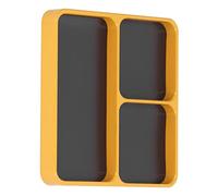 Okuyonic Vis Plateau magnétique, 13.8x11x2cm Plateau magnétique Jaune Nettoyage Facile pour l'entretien du véhicule