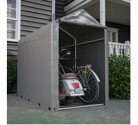 OKWISH Tente de Garage à Vélos 187x100x160 cm, Abri de Jardin, Tente de Garage, Tente de Rangement - Gris Foncé