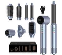 OKWRAP Air Brush 7 en 1 Hair Styler Airbrush Blower Brush Kit de coiffeur 7 en 1 110000 TR/MIM Hair Dryer with Blower Brush Ion Dryer Hair Dryer Diffuser Loop Arricciacapelli ad aria Light