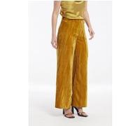 OKY Crushed Velvet Iwira Elastic Waistband Palazzo Trousers Must Taille: 42 | Évasés pantalons Outlet | Femme |