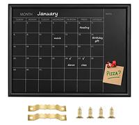 Okydody YLHB-BK-2737 - Tableau noir magnétique - Cadre noir - Pour planification, plans scolaires et mémos - 27 x 37 cm - Bureau, école et maison