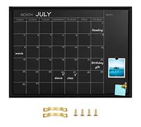 Okydoky Tableau Calendrier Okydody, 60 x 80 cm, Tableau à Surface magnétique avec Cadre Noir, utilisé pour la Planification/Plans Scolaires/mémos, Tableau à Suspendre pour Le Bureau, l'école et la ma