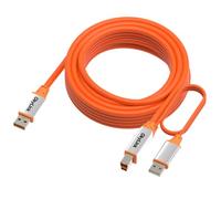 OkyLink Câble Imprimante Actif A Vers B Usb 3.2 Gen 2 10M (32ft) - Câble Usb Midi Haute Vitesse 10Gbps Avec Puce Amplificatrice Et Alimentation Auxiliaire - Cordon Répéteur Pour Disque Dur Externe