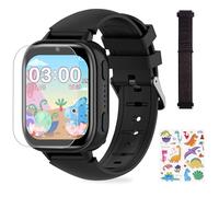 OKYUK Montre Intelligente Multifonction pour Enfants avec Fonction d'appel, 31 Puzzles et 15 Livres Audio A26 Noir