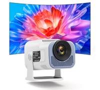 OKYUK Projecteur Video, 1080P Mini Projecteur 4k, Videoprojecteur Portable, Projecteur Rotatif à 180 Degrés avec Plusieurs Ports