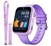 OKYUK T45 Montre Intelligente pour Enfants 4G avec Tracker GPS pour Enfants avec vidéo Appel téléphonique Message Mode Scolaire Fonction SOS
