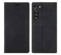 OKZone Coque Motorola Moto Edge, Etui Motorola Moto Edge [Magnétique] TPU Antichoc Housse Cuir Premium en Cuir PU [Fentes pour Cartes] [Etui à Rabat] [Pochette de Portefeuille] Flip Case (Noir)