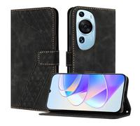 OKZone Coque pour Huawei P60 Art, Etui Protection Housse Premium en Cuir PU Portefeuille Étui Téléphone [Fermoir Magnétique] [Fentes pour Cartes] Flip Case(Noir)