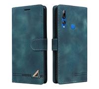 OKZone Coque pour Huawei Y6P 2020/Honor 9A, Étui de Protection de Portefeuille Antichoc de Fente pour Carte, Support de Carte à Rabat en Cuir en PU Étui pour Huawei Y6P 2020/Honor 9A (Vert)