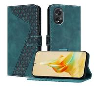 OKZone Coque pour Oppo A18 4G/Oppo A38 4G, Etui Protection Housse Premium en Cuir PU Portefeuille Étui Téléphone [Fermoir Magnétique] [Fentes pour Cartes] Flip Case(Vert)