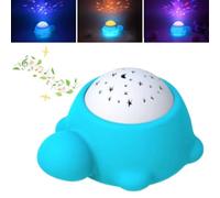 OL-SAFE Veilleuse Bébé Musicale et Lumineuse, Projecteur Ciel Étoilé avec Bruit Blanc - Tortue Rechargeable pour des Nuits Tranquilles et Parents Sereins