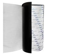 Ola Empire Feuille de caoutchouc néoprène avec adhésif, rouleaux solides et bandes pour joints de bricolage, artisanat, tampons, revêtements de sol, protection, supports, anti-vibrations, antidérapant