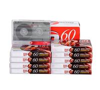 OLACD Lot de 10 cassettes audio vierges : lecteur CD et DVD professionnel, durée d'enregistrement de 60 minutes, faible bruit, surface de baladeur, biais normal, micro voix et radio