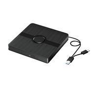 Oladfiop Lecteur Blu Ray Externe, Lecteur Graveur CD/DVD, USB 3.0, Portable pour PC Portable Win10, Noir