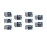 Oladfiop Lot de 10 modules PDC004-PD PD USB-C PD 20 V CC Tension fixe Module de déclenchement 5 A Type-C Entrée femelle pour ordinateur portable