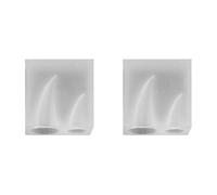 Oladfiop Lot de 2 moules en silicone en forme de corne de diable - Pendentif en forme de corne d'animaux - Fabrication de - Moules en résine UV - Dôme - Cabochon en résine époxy