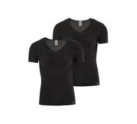 Olaf Benz Maillot de corps ' V-Neck 'RED 0965' 2-Pack ' noir, Taille L