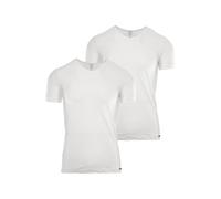 Olaf Benz Maillot de corps ' V-Neck 'RED 1601' 2-Pack ' blanc, Taille M