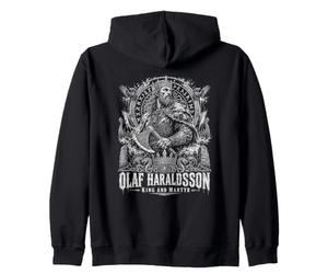 Olaf Haraldsson, Roi et Martyr, Viking Nordique Sweat à Capuche