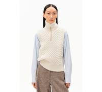 OLAIAAS CABLE | Pull sans manches en mélange de laine biologique - beige (XL)