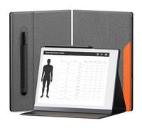 OLAIKE Étui Book Folio pour Remarkable 2 10.3" 2020, Couverture en Tissu avec Poche Stylo, Design de Support Pliant Stable, Gris & Orange