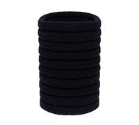 Olakin Chouchous Cheveux[10 Pièces], Elastique Cheveux, pour Femme avec Cheveux Droits, Bouclés, Crépus, pour Femmes et Filles(Noir)