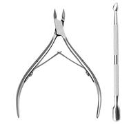 Olakin Coupe Ongle Kit[2 Pièces], Pince à Ongles, Poussoir à Cuticules, Coupe-ongles Acier Inoxydable, pour épais Orteils Fungus Ongles Incarnés
