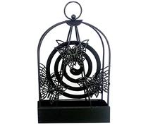 Olakin Support de Bobine de Moustique, Support en Fer Anti Moustique Suspendu, Mosquito Coil Holder, Mosquito Coil Holder pour Table, Décoration du Salon