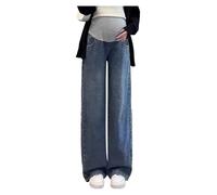 Olamao Jean de grossesse slim large | Ceinture réglable et poches latérales | Tendance et élégant | Convient pour un usage quotidien et au travail | Idéal pour les femmes jusqu'à 170 cm, Type 01, XL