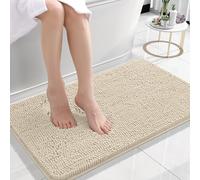 OLANLY Tapis de salle de bain 61 x 40,6 cm, extra doux et absorbant, envers en caoutchouc, séchage rapide, lavable en machine, pour sol de salle de bain, baignoire et douche, accessoires de décoration