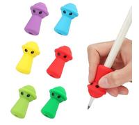 Olasfa 6 Pièces Guide Doigts Ecriture Enfant Ergonomique Aide Ecriture Enfant Poignée pour Crayon Silicone Pencil Grips Stylo Pour Enfants et Adultes Cadeau de Rentrée Scolaire (6 couleurs)