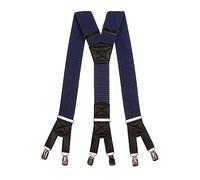 Olata Bretelles en Y Hommes Résistantes Extra-larges, à Six Clips - 5 cm. Bleu