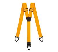 Olata Bretelles Robustes en Y avec Mousquetons en Plastique - Largeur 4 cm, Élastiques et Idéales pour le Travail et les Activités Extérieures. Jaune
