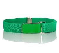 Olata Ceinture Élastique Extensible pour Enfants - Réglable avec Fermeture Auto-Aggripante, Idéale pour les 0-15 Ans. Vert (1-6 ans)