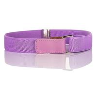 Olata Ceinture Élastique Extensible pour Enfants - Réglable avec Fermeture Auto-Aggripante, Idéale pour les 0-15 Ans. Lilas (1-6 ans)