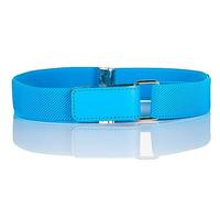 Olata Ceinture Élastique Extensible pour Enfants - Réglable avec Fermeture Auto-Aggripante, Idéale pour les 0-15 Ans. Turquoise (5-12 ans)