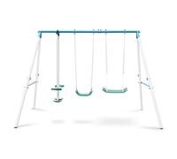 Olav Double balançoire de jardin enfant vis à vis -bleue