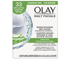 Olay 4-in-1 Sensitive Daily Facial Cloths, 33 ct by Olay