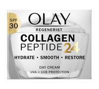 Olay Collagen Peptide 24 Crème hydratante pour le visage avec protection SPF 30 + peptide de collagène et vitamine B3, hydrate instantanément pendant 24 heures