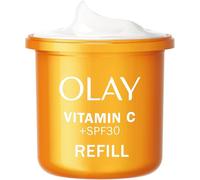 Olay Crème De Jour Hydratante Visage À La Vitamine C SPF 30 Recharge, Soin Avec Niacinamide Pure À 99%. Soin Éclat : Action Anti-Taches Brunes, Unifie, Hydrate. Non Grasse, Non Collante. 50ml