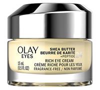 Olay Eyes Crème riche pour les yeux au beurre de karité et peptides 24 sans parfum 0,5 oz